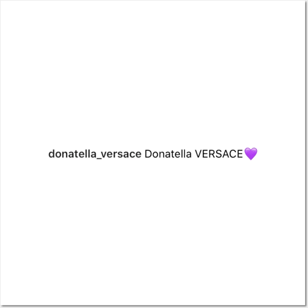 donatella VERSACE 💜 funny tiktok meme viral Wall Art by artsuhana